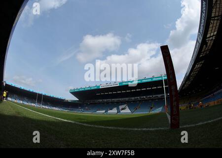 Leeds, Regno Unito. 18 agosto 2024. Elland Road, Leeds, West Yorkshire, 18 agosto 2024. Betfred Super League - Magic Weekend Leigh Leopards vs Salford Red Devils General Stadium vista in vista del 2° giorno della Betfred Super League - Magic Weekend Credit: Touchlinepics/Alamy Live News Foto Stock