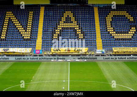 BREDA, Paesi Bassi. 18 agosto 2024. Calcio, stadio Rat Verlegh, eredivisie olandese, stagione 2024/2025, durante la partita NAC - Ajax, Stadiumoverview crediti: Pro Shots/Alamy Live News Foto Stock