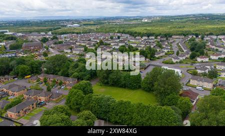 Alloggi del Consiglio al Winning Quadrant Wishaw Foto Stock