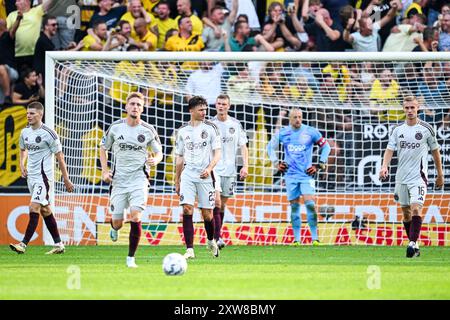 BREDA - Steven Berghuis dell'Ajax è deluso dal 2-1 durante la partita olandese Eredivisie tra il NAC Breda e l'Ajax Amsterdam allo stadio Rat Verlegh il 18 agosto 2024 a Breda, Paesi Bassi. ANP OLAF KRAAK Foto Stock