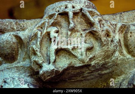 Tomba di Teodorico a Ravenna. Monogramma di Teodorico. Italia, Europa Foto Stock