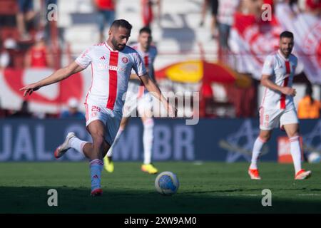 Goiania, Brasile. 18 agosto 2024. Thiago Maia dell'Internacional, durante la partita tra l'Atletico Goianiense e l'Internacional, per la serie A 2024 brasiliana, allo Stadio Antonio Accioly, a Goiania il 18 agosto. Foto: Max Peixoto/DiaEsportivo/Alamy Live News crediti: DiaEsportivo/Alamy Live News Foto Stock