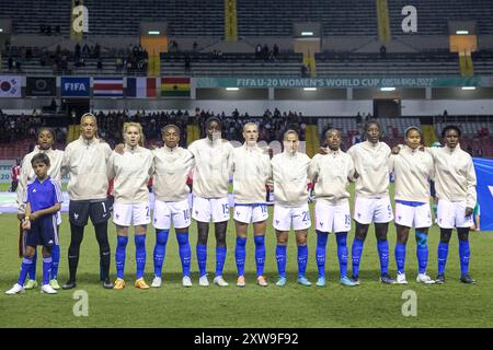 Laurina Fazer, portiere Marie Morgane Sieber, Celina Ould Hocine, Magnaba Folquet, Thiniba Samoura, Jade le Guilly, Megane Hoeltzel, Manssita Traore Foto Stock