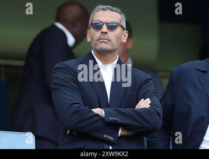 Londra, Regno Unito. 18 agosto 2024. Khaldoon al Mubarak, presidente del Manchester City durante la partita di Premier League allo Stamford Bridge, Londra. Il credito per immagini dovrebbe essere: Paul Terry/Sportimage Credit: Sportimage Ltd/Alamy Live News Foto Stock