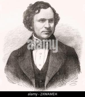 Edward Henry Stanley, XV conte di Derby, 1826 – 1893, noto anche come Lord Stanley. Statista britannico. Da Cassell's Illustrated History of England, pubblicato intorno al 1880. Foto Stock