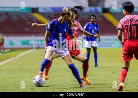 Jade le Guilly di Francia e Hyeonjin è stata della Repubblica di Corea durante la partita di Coppa del mondo femminile FIFA U-20 Costa Rica Francia contro Repubblica di Corea ad agosto Foto Stock