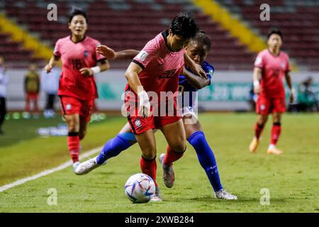 Hayeon Mun della Repubblica di Corea durante la partita di Coppa del mondo femminile FIFA U-20 Costa Rica Francia contro Repubblica di Corea il 17 agosto 2022. (Foto di Martín Fons Foto Stock