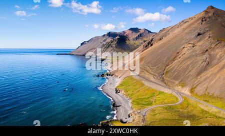 Paesaggio dell'Islanda Eastfjords Foto Stock