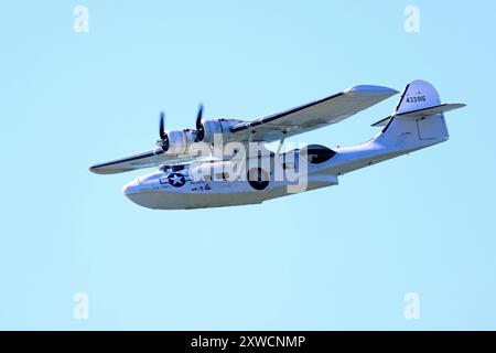 Catalina vola all'airshow di Blackpool - agosto 2024 Foto Stock