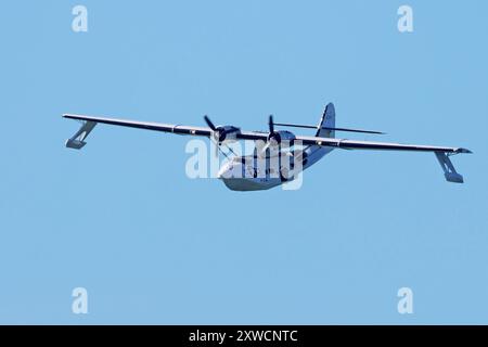 Catalina vola all'airshow di Blackpool - agosto 2024 Foto Stock