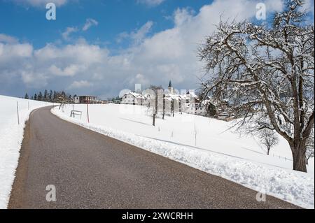 Mostviertel in Inverno comune di Windhag Foto Stock