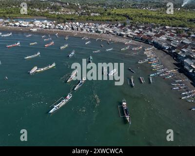 Mercato del pesce Tanjung Luar, Capo Luar, Lombok, Indonesia, Asia Foto Stock