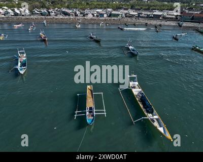 Mercato del pesce Tanjung Luar, Capo Luar, Lombok, Indonesia, Asia Foto Stock