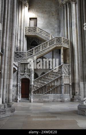 Cattedrale di Rouen in Normandia, Francia Foto Stock