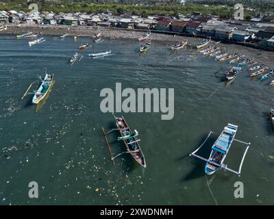 Mercato del pesce Tanjung Luar, Capo Luar, Lombok, Indonesia, Asia Foto Stock