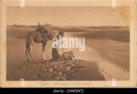 Set di cartoline egiziane degli anni '1900 dalla mia collezione di famiglia Foto Stock