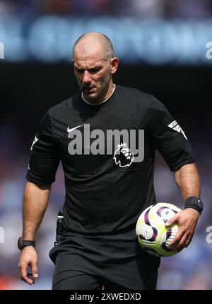 Arbitro, Tim Robinson - Ipswich Town V Liverpool, Premier League, Portman Road, Ipswich, Regno Unito - 17 agosto 2023 solo uso editoriale - si applicano restrizioni DataCo Foto Stock