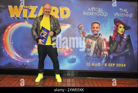 Londra, Regno Unito. 18 agosto 2024. Dominic Skinner alla serata di gala musicale "The Wizard of Oz", Gillian Lynne Theatre, Drury Lane, domenica 18 agosto 2024 a Londra, Inghilterra, Regno Unito. CAP/CAN © CAN/Capital Pictures credito: Capital Pictures/Alamy Live News Foto Stock