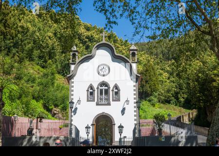 Cappella dei Babosas nel sobborgo di Monte Funchal Madeira Portogallo UE Europa Foto Stock