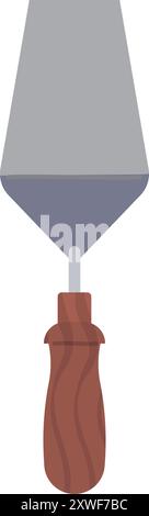 Spatola per mastice per l'icona del colore dell'artista della pittura a olio Illustrazione Vettoriale