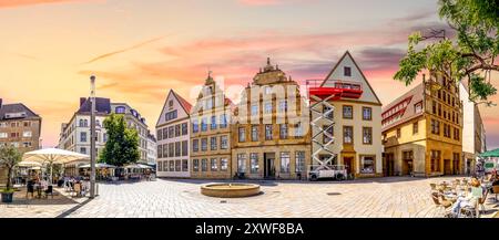 Città vecchia di Bielefeld, germania Foto Stock