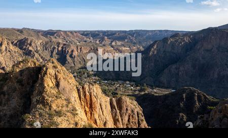 Valle grande, San Rafael, Mendoza, in Argentina. Foto Stock