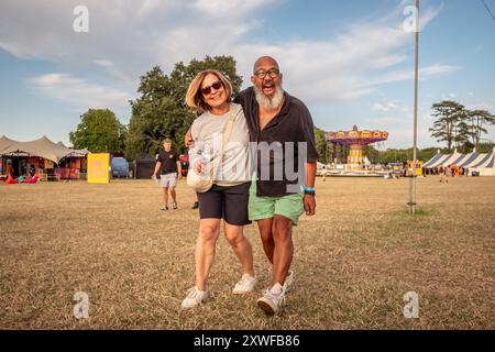 Wimborne St Giles, 16 agosto 2024: We Out Here Festival Foto Stock