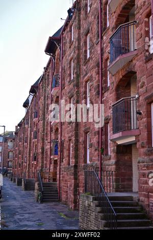 In tutto il Regno Unito - edifici elencati a Barrow Island, (Vickerstown) Barrow a Furness, Cumbria, Regno Unito Foto Stock