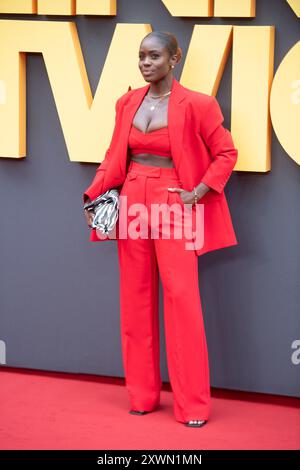 Londra, Regno Unito. 19 agosto 2024. Nella foto: Vanessa Vanderpuye partecipa alla prima europea di "Blink Twice" all'Odeon Luxe Leicester Square. Credito: Justin ng/Alamy Live News Foto Stock