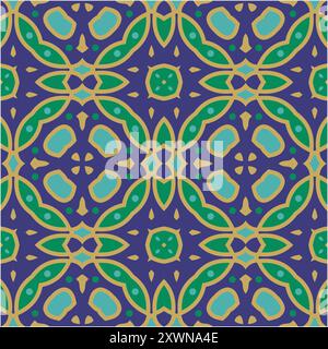 Trama geometrica con motivo senza cuciture, sfondo vettoriale senza cuciture. Fantasie astratte, 6 motivi set texture elegante. Progettazione di piastrelle geometriche ripetute Illustrazione Vettoriale