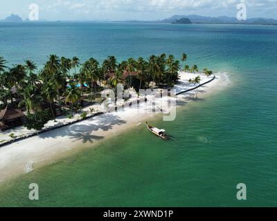 Penisola di sabbia a Ko Muk, Thailandia Foto Stock