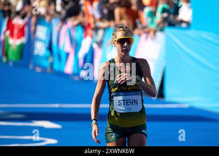 STEYN Gerda (Suedafrika), Marathon Frauen, fra, Olympische Spiele Paris 2024, Leichtathletik, 11.08.2024 foto: Eibner-Pressefoto/Michael Memmler Foto Stock