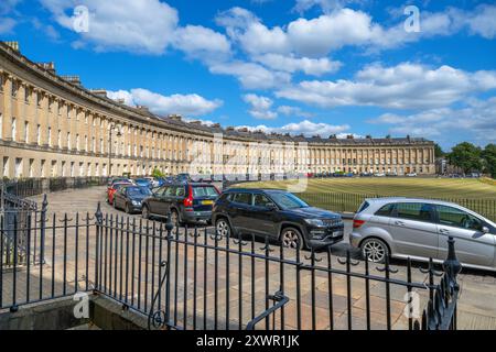 Royal Crescent, Bath, Somerset, Inghilterra, Regno Unito Foto Stock