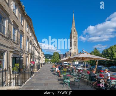 The Brasserie Beau e The Hotel Indigo, South Parade, Bath, Somerset, Inghilterra, REGNO UNITO Foto Stock