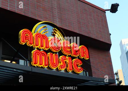 Hollywood, California: Negozio di musica Amoeba situato al 6200 di Hollywood Blvd Foto Stock