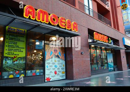 Hollywood, California: Negozio di musica Amoeba situato al 6200 di Hollywood Blvd Foto Stock