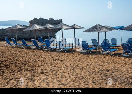 Splendida vista di Lepeda Beach, Cefalonia, Isole Ionie, Grecia Foto Stock
