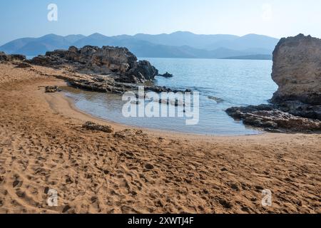 Splendida vista di Lepeda Beach, Cefalonia, Isole Ionie, Grecia Foto Stock