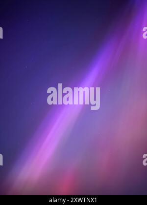 Aurora boreale sull'Isola di Man Foto Stock