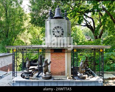 Orologio Delacorte del Central Parks Foto Stock