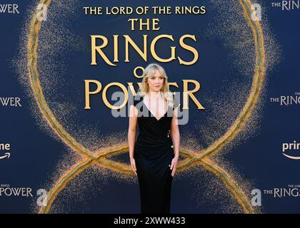 LONDRA, REGNO UNITO. 20 agosto 2024. Amelia Kenworthy partecipa alla prima mondiale di The Lord of the Rings: The Rings of Power - stagione 2 al BFI SOUTHBANK di Londra, Regno Unito. ( Credito: Vedi li/Picture Capital/Alamy Live News Foto Stock