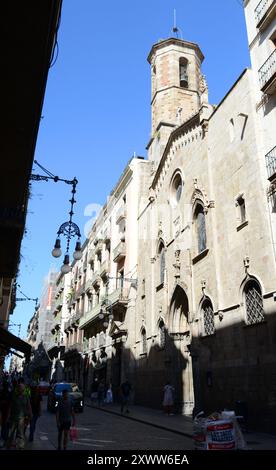 Església de Sant Jaume a Barcellona, Spagna. Foto Stock