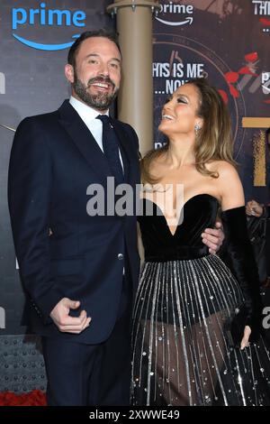 20 agosto 2024: JENNIFER LOPEZ e il marito BEN AFFLECK si separano ufficialmente, secondo un articolo sulla Corte superiore di Los Angeles. Lopez ha chiesto lo scioglimento del loro matrimonio di due anni a Los Angeles martedì, che coincide con l'anniversario della loro cerimonia di matrimonio Riceboro, Georgia-set nel 2022 dopo che sono fuggiti per la prima volta a Las Vegas un mese prima. FOTO DEL FILE: 13 gennaio 2024, Los Angeles, California, Stati Uniti: Ben Affleck, Jennifer Lopez alla premiere di Los Angeles di "This Is me Now: a Love Story". (Credit Image: © Nina Prommer/ZUMA Press Wire) SOLO PER USO EDITORIALE! No Foto Stock