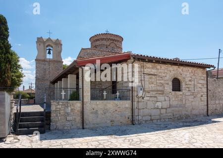 La chiesa della Vergine Maria in Koronisia, golfo Ambraciano, Arta, Grecia Foto Stock