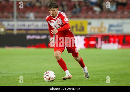 Halle, Deutschland 20. Agosto 2024: Regionalliga Nord/Ost - 2024/2025 - Hallescher FC vs. VSG Altglienicke IM Bild: Pierre Weber (Halle) Foto Stock