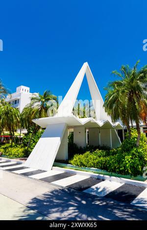 Strada pedonale per lo shopping di Lincoln Road, South Beach, Miami Beach, Florida, Stati Uniti Foto Stock