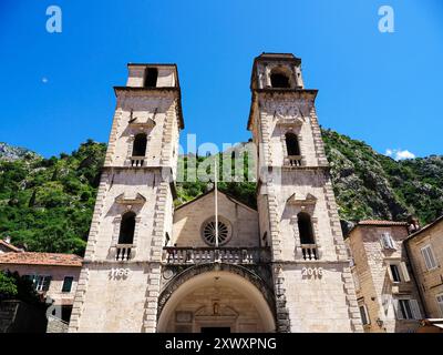 Cattedrale cattolica di San Trifone città di Kotor Costa del Montenegro Montenegro Foto Stock