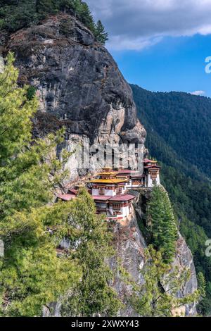 Paro Valley, Bhutan: Monastero di Tiger's Nest Foto Stock