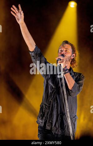 Ungheria 11 agosto 2024 gruppo editoriale dal vivo allo Sziget Festival di Budapest © Andrea Ripamonti / Alamy Foto Stock