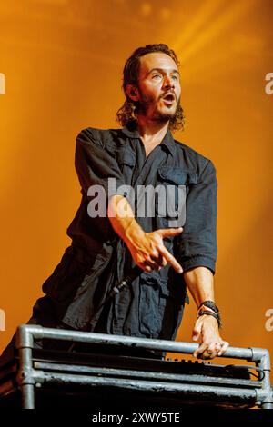 Ungheria 11 agosto 2024 gruppo editoriale dal vivo allo Sziget Festival di Budapest © Andrea Ripamonti / Alamy Foto Stock